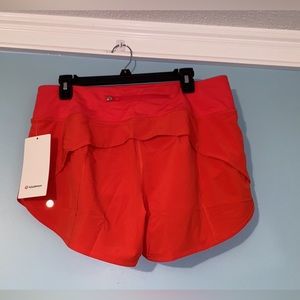 Lululemon Short Speed Up Mid-Rise Lined Shirts 4”